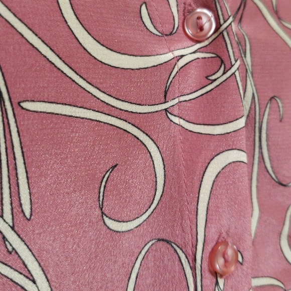 100% Pink Silk blouse...size XL ladies - Picture 2 of 12